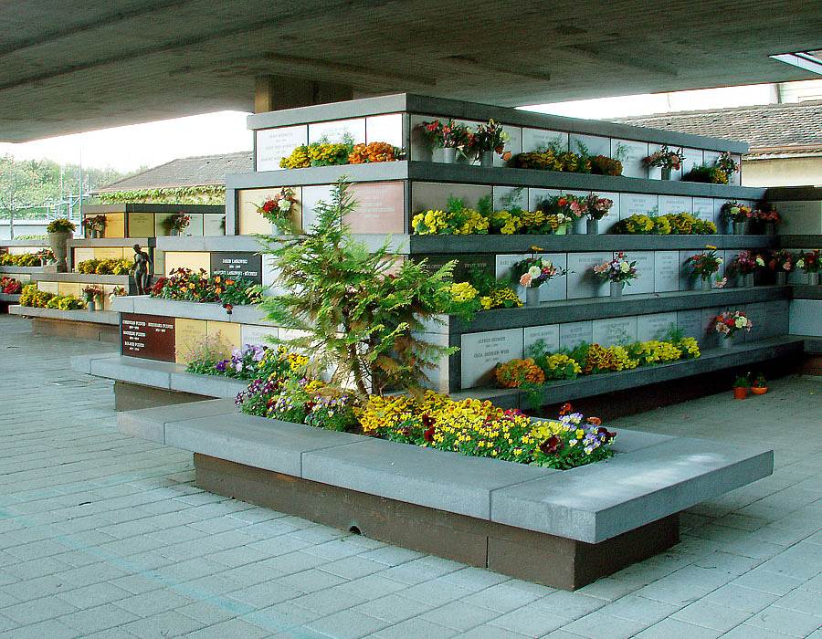 Urnenlaube beim Krematorium Bern